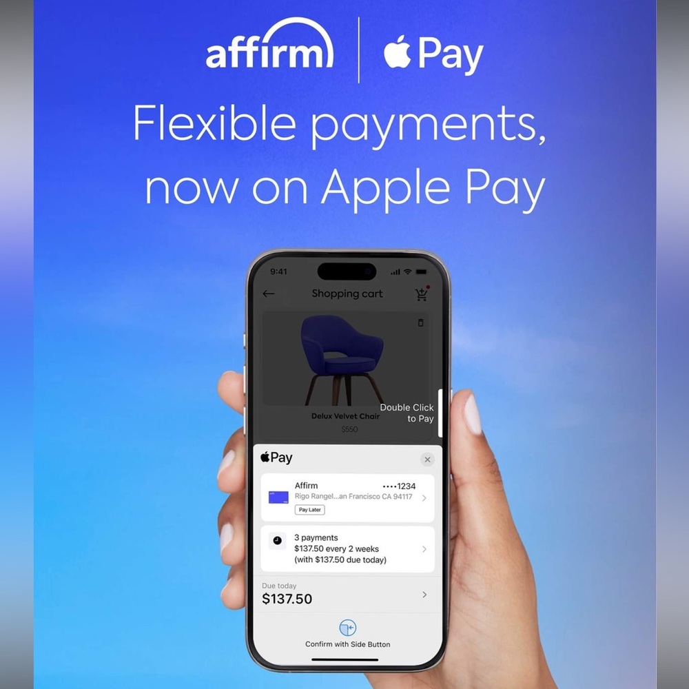 DON'T FORGET AFFIRM Payments!